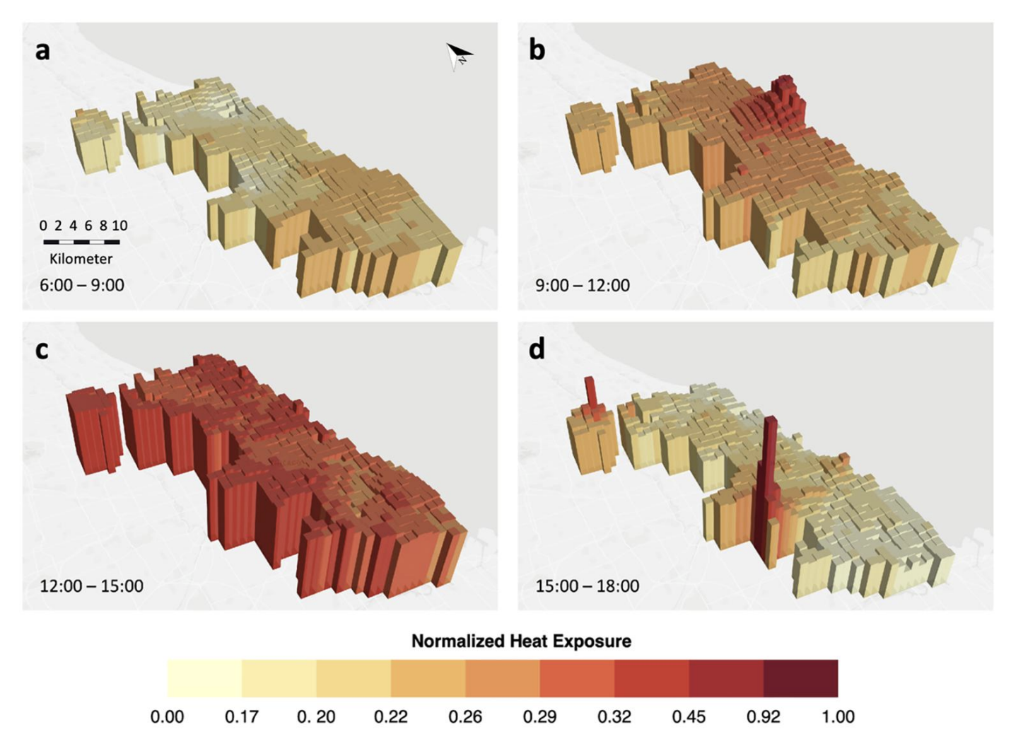 Mapping dynamic human sentiments of heat exposure with location-based social media data
